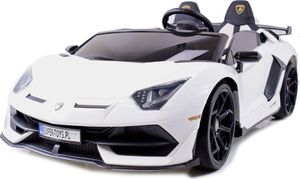 Import SUPER-TOYS LICENCJONOWANY LAMBORGHINI AVENTADOR SVJ DLA 2 DZIECI, FUNKCJA DRIFTU MIĘKKIE SIEDZENIE, MIĘKKIE KOŁA/SX2028 3