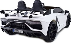 Import SUPER-TOYS LICENCJONOWANY LAMBORGHINI AVENTADOR SVJ DLA 2 DZIECI, FUNKCJA DRIFTU MIĘKKIE SIEDZENIE, MIĘKKIE KOŁA/SX2028 6