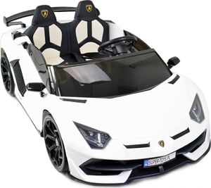 Import SUPER-TOYS LICENCJONOWANY LAMBORGHINI AVENTADOR SVJ DLA 2 DZIECI, FUNKCJA DRIFTU MIĘKKIE SIEDZENIE, MIĘKKIE KOŁA/SX2028 8