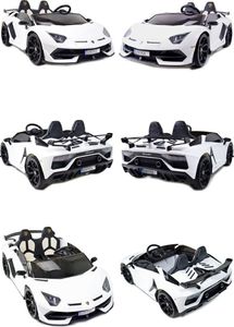 Import SUPER-TOYS LICENCJONOWANY LAMBORGHINI AVENTADOR SVJ DLA 2 DZIECI, FUNKCJA DRIFTU MIĘKKIE SIEDZENIE, MIĘKKIE KOŁA/SX2028 9