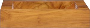 Umywalka vidaXL Umywalka z drewna tekowego, 50x35x10 cm 2