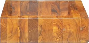 Umywalka vidaXL Umywalka z drewna tekowego, 50x35x10 cm 6