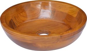 Umywalka vidaXL Umywalka z drewna tekowego, 40x10 cm 1