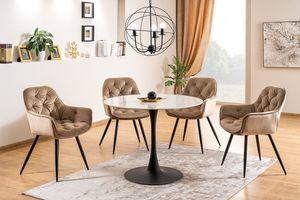 Signal Krzesło CHERRY VELVET beżowe 7