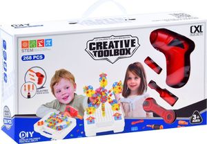 Jokomisiada Klocki konstrukcyjne + wkrętarka 268ele (ZA3546) 9