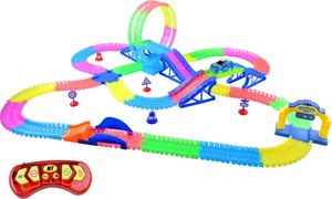 Jokomisiada Tor samochodowy fluo świeci auto na pilota  (ZA3309) 2