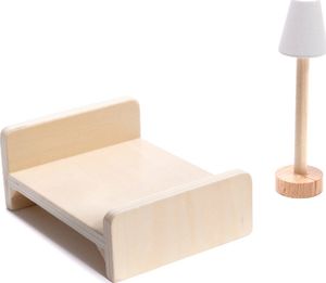 Kontext Domek dla lalek drewniany MDF + mebelki 78cm czarny LED 12