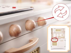 Kontext Kuchnia drewniana MDF retro z akcesoriami BOHO 6