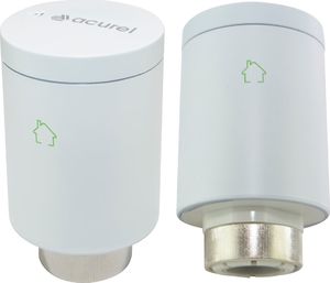Acurel Głowica termostatyczna z metalową nakrętką WiFi HY368 z centralą sterowania + 2x bateira Varta AA 4