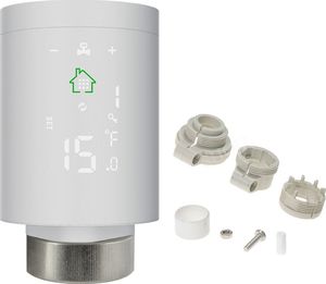 Acurel Głowica termostatyczna z metalową nakrętką WiFi HY368 z centralą sterowania + 2x bateira Varta AA 7