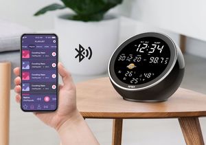 Stacja pogodowa NASA NASA Stacja Pogody Pogodowa Głośnik Radio / Czarny WSP1500 3