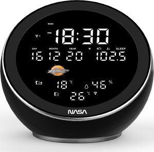 Stacja pogodowa NASA NASA Stacja Pogody Pogodowa Głośnik Radio / Czarny WSP1500 9