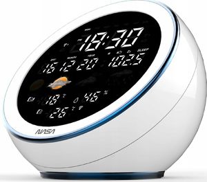 Stacja pogodowa NASA NASA Stacja Pogody Pogodowa Głośnik Radio / Biały WSP1500 2
