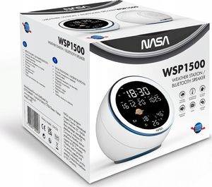 Stacja pogodowa NASA NASA Stacja Pogody Pogodowa Głośnik Radio / Biały WSP1500 7