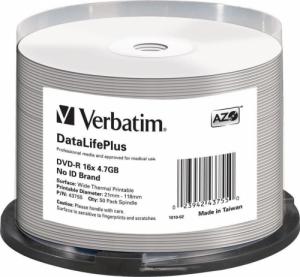 Verbatim DVD-R VERBATIM 4.7 GB 16x Spindle 50 szt. 1
