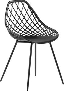 Shumee Zestaw 2 krzeseł do jadalni czarny CANTON 2