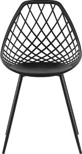 Shumee Zestaw 2 krzeseł do jadalni czarny CANTON 3