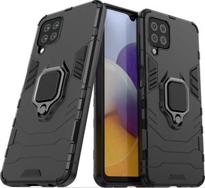 Hurtel Ring Armor pancerne hybrydowe etui pokrowiec + magnetyczny uchwyt Samsung Galaxy A22 4G czarny 2