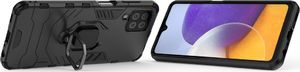 Hurtel Ring Armor pancerne hybrydowe etui pokrowiec + magnetyczny uchwyt Samsung Galaxy A22 4G czarny 7