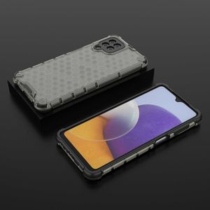 Hurtel Honeycomb etui pancerny pokrowiec z żelową ramką Samsung Galaxy A22 4G czarny 13