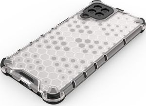 Hurtel Honeycomb etui pancerny pokrowiec z żelową ramką Samsung Galaxy A22 4G czarny 5
