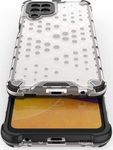 Hurtel Honeycomb etui pancerny pokrowiec z żelową ramką Samsung Galaxy A22 4G czarny 10