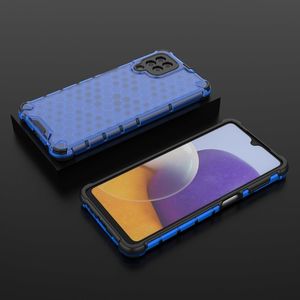 Hurtel Honeycomb etui pancerny pokrowiec z żelową ramką Samsung Galaxy A22 4G niebieski 13
