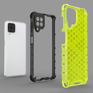 Hurtel Honeycomb etui pancerny pokrowiec z żelową ramką Samsung Galaxy A22 4G niebieski 6