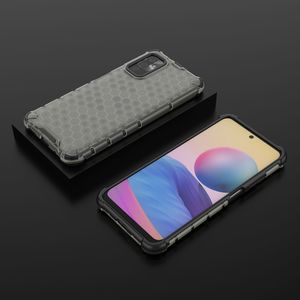 Hurtel Honeycomb etui pancerny pokrowiec z żelową ramką Xiaomi Redmi Note 10 5G / Poco M3 Pro czarny 13