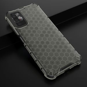 Hurtel Honeycomb etui pancerny pokrowiec z żelową ramką Xiaomi Redmi Note 10 5G / Poco M3 Pro czarny 14