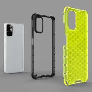 Hurtel Honeycomb etui pancerny pokrowiec z żelową ramką Xiaomi Redmi Note 10 5G / Poco M3 Pro czarny 6