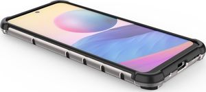 Hurtel Honeycomb etui pancerny pokrowiec z żelową ramką Xiaomi Redmi Note 10 5G / Poco M3 Pro niebieski 12