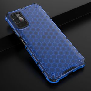 Hurtel Honeycomb etui pancerny pokrowiec z żelową ramką Xiaomi Redmi Note 10 5G / Poco M3 Pro niebieski 14