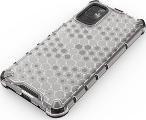 Hurtel Honeycomb etui pancerny pokrowiec z żelową ramką Xiaomi Redmi Note 10 5G / Poco M3 Pro niebieski 5