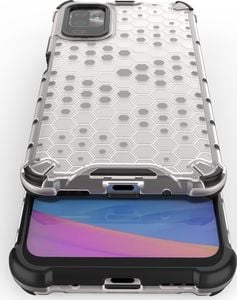 Hurtel Honeycomb etui pancerny pokrowiec z żelową ramką Xiaomi Redmi Note 10 5G / Poco M3 Pro niebieski 10