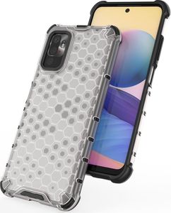 Hurtel Honeycomb etui pancerny pokrowiec z żelową ramką Xiaomi Redmi Note 10 5G / Poco M3 Pro przezroczysty 7