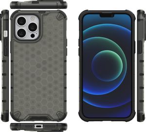 Hurtel Etui Honeycomb iPhone 13 Pro Max czarne 2