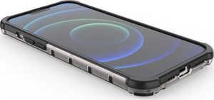 Hurtel Honeycomb etui pancerny pokrowiec z żelową ramką iPhone 13 Pro Max zielony 12