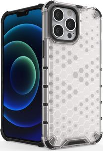 Hurtel Honeycomb etui pancerny pokrowiec z żelową ramką iPhone 13 Pro Max zielony 3