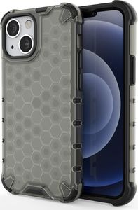 Hurtel Honeycomb etui pancerny pokrowiec z żelową ramką iPhone 13 mini czarny 1