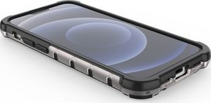 Hurtel Honeycomb etui pancerny pokrowiec z żelową ramką iPhone 13 mini czarny 12