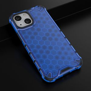 Hurtel Honeycomb etui pancerny pokrowiec z żelową ramką iPhone 13 mini niebieski 14