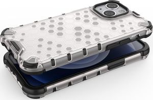 Hurtel Honeycomb etui pancerny pokrowiec z żelową ramką iPhone 13 mini niebieski 4
