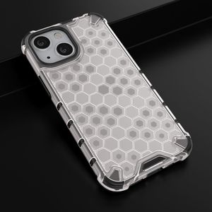 Hurtel Honeycomb etui pancerny pokrowiec z żelową ramką iPhone 13 mini przezroczysty 14