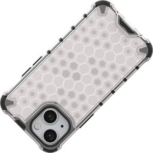 Hurtel Honeycomb etui pancerny pokrowiec z żelową ramką iPhone 13 mini przezroczysty 6