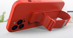 Hurtel Rope case żelowe etui ze smyczą łańcuszkiem torebka smycz iPhone 13 różowy 5