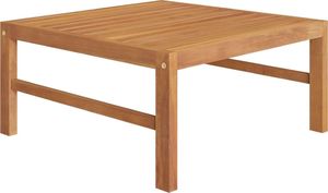 vidaXL 4-cz. zestaw wypoczynkowy do ogrodu, szare poduszki, tekowy 5