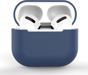 Hurtel Etui do AirPods 3 silikonowy miękki pokrowiec na słuchawki ciemnoniebieski (case C) 1