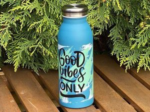 H&H Lifestyle H&H Lifestyle - Butelka Termiczna ze Stali Nierdzewnej, Good Vibes Only, 0,45l 2