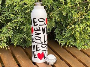 H&H Lifestyle - Butelka Termiczna ze Stali Nierdzewnej, Love, 0,75l 3